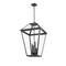 Z-Lite Talbot 4 Light Outdoor Chain Mount Ceiling Fixture, Black & Clear Beveled 579CHXLX-BK - alternate 3